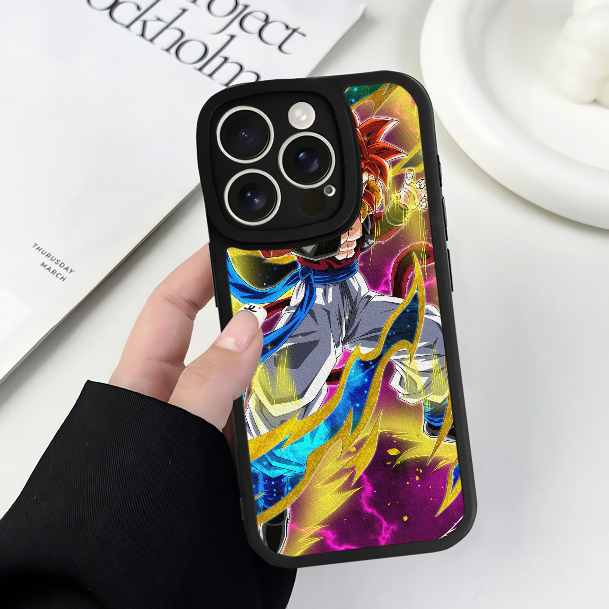 （画像用） ドラゴンボール DRAGON BALL 【iPhone 16シリーズ対応】シリコンスマホケース（レザー調） 材質：シリコン